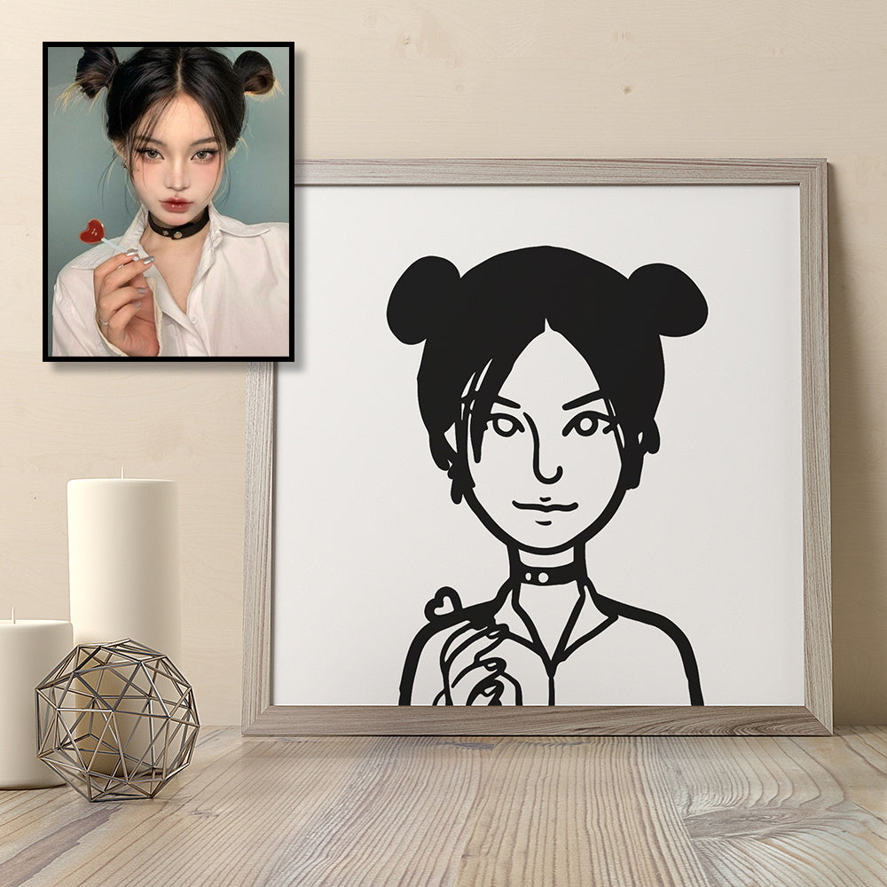 Marker style digital portraits