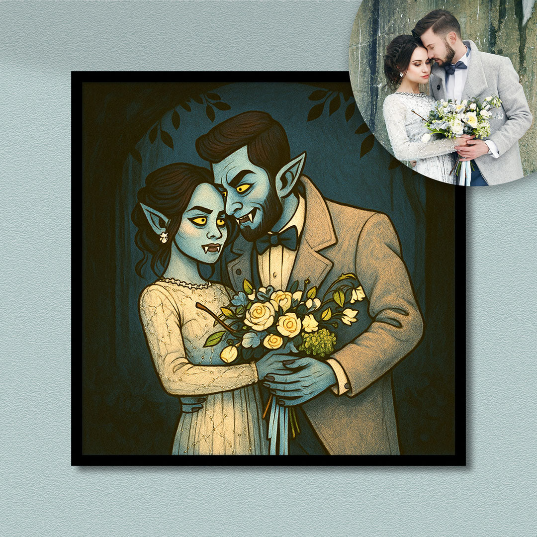 Vampire style Portraits - Fine art poster