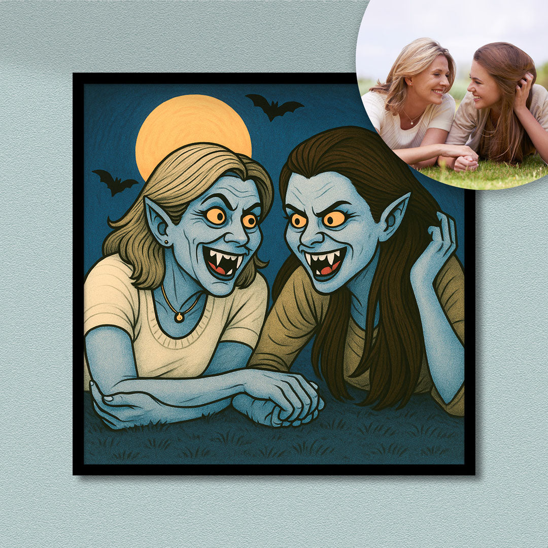 Vampire style Portraits - Fine art poster