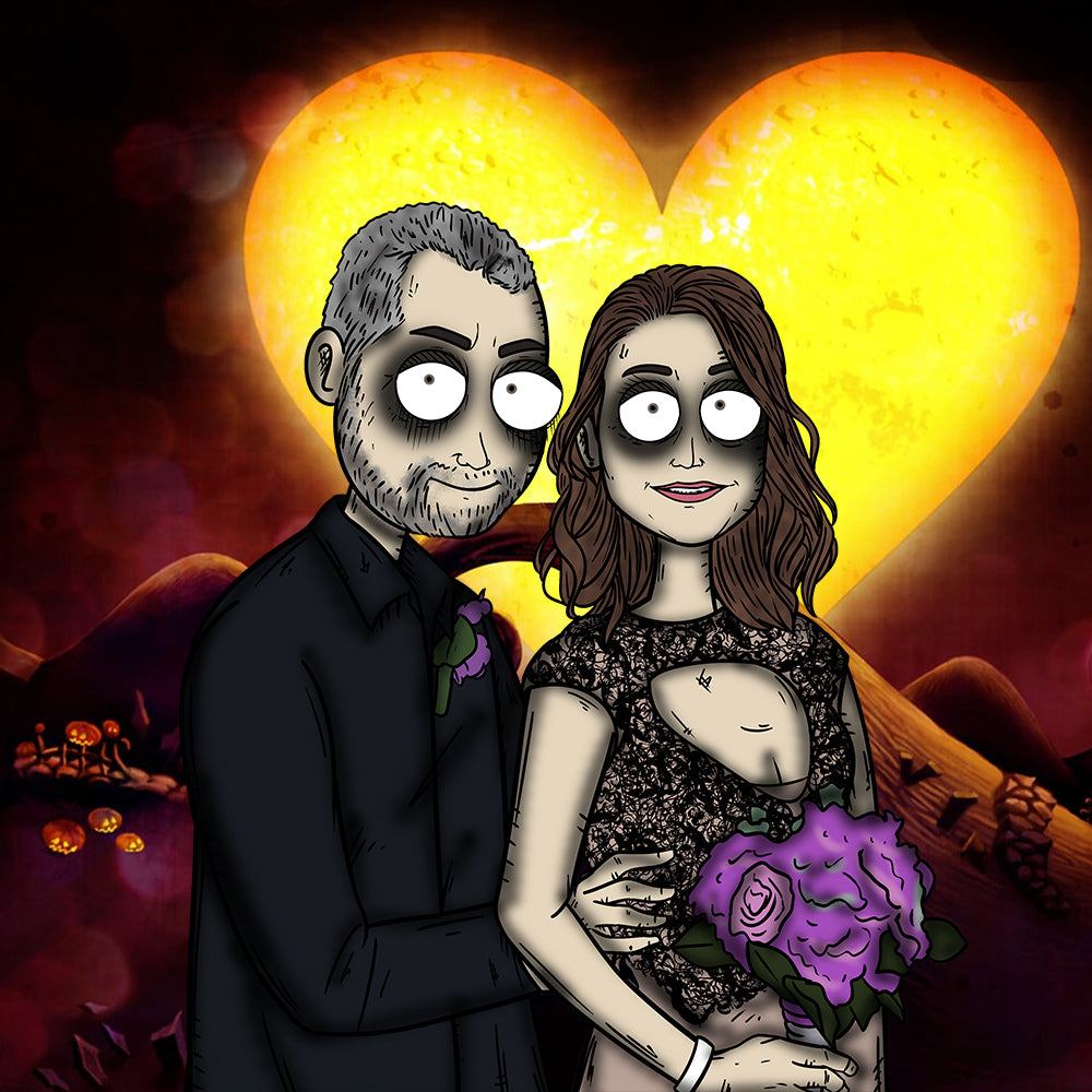 The Nightmare Portrait | Tim Burton style portrait