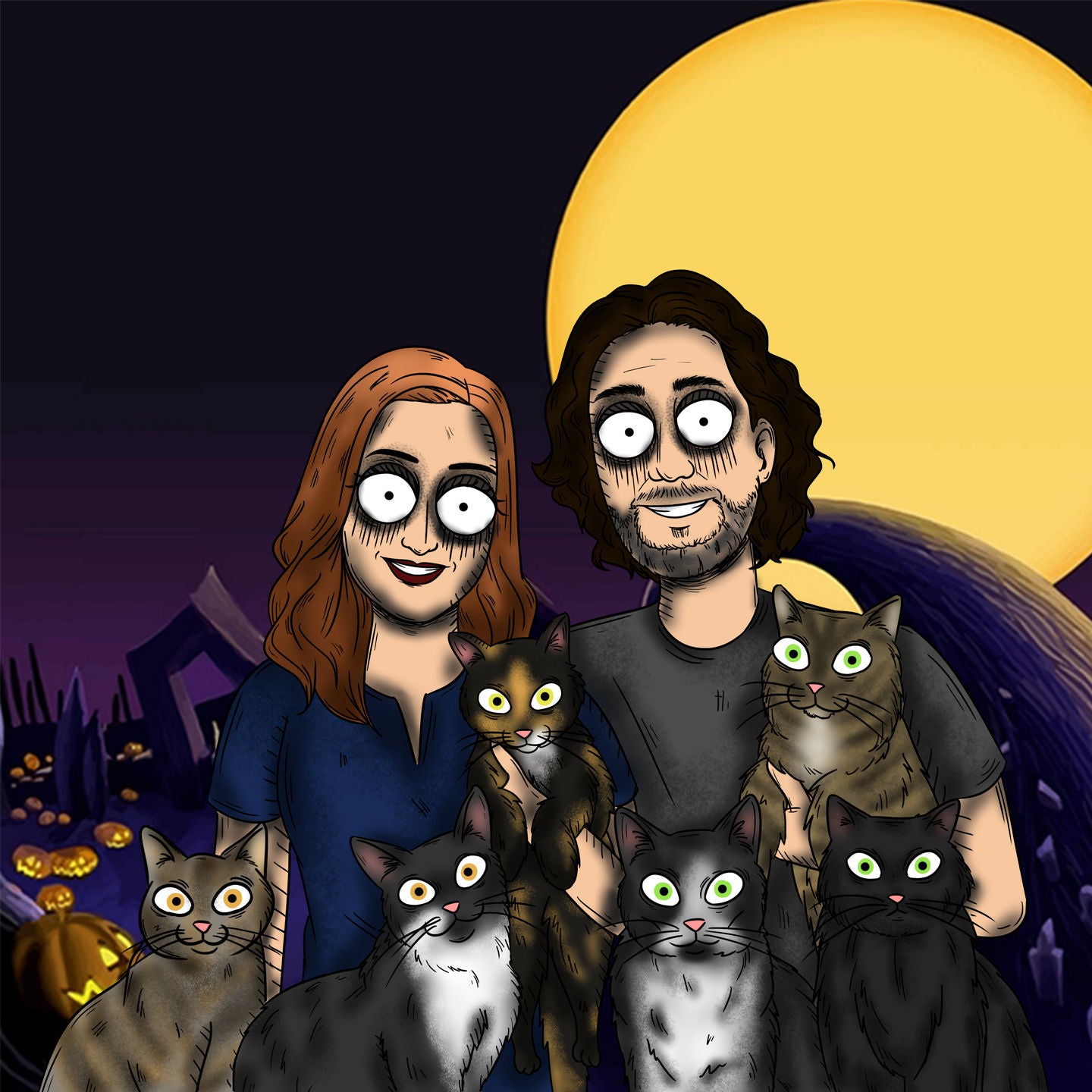 HD Nightmare Digital Portrait 7 or more people