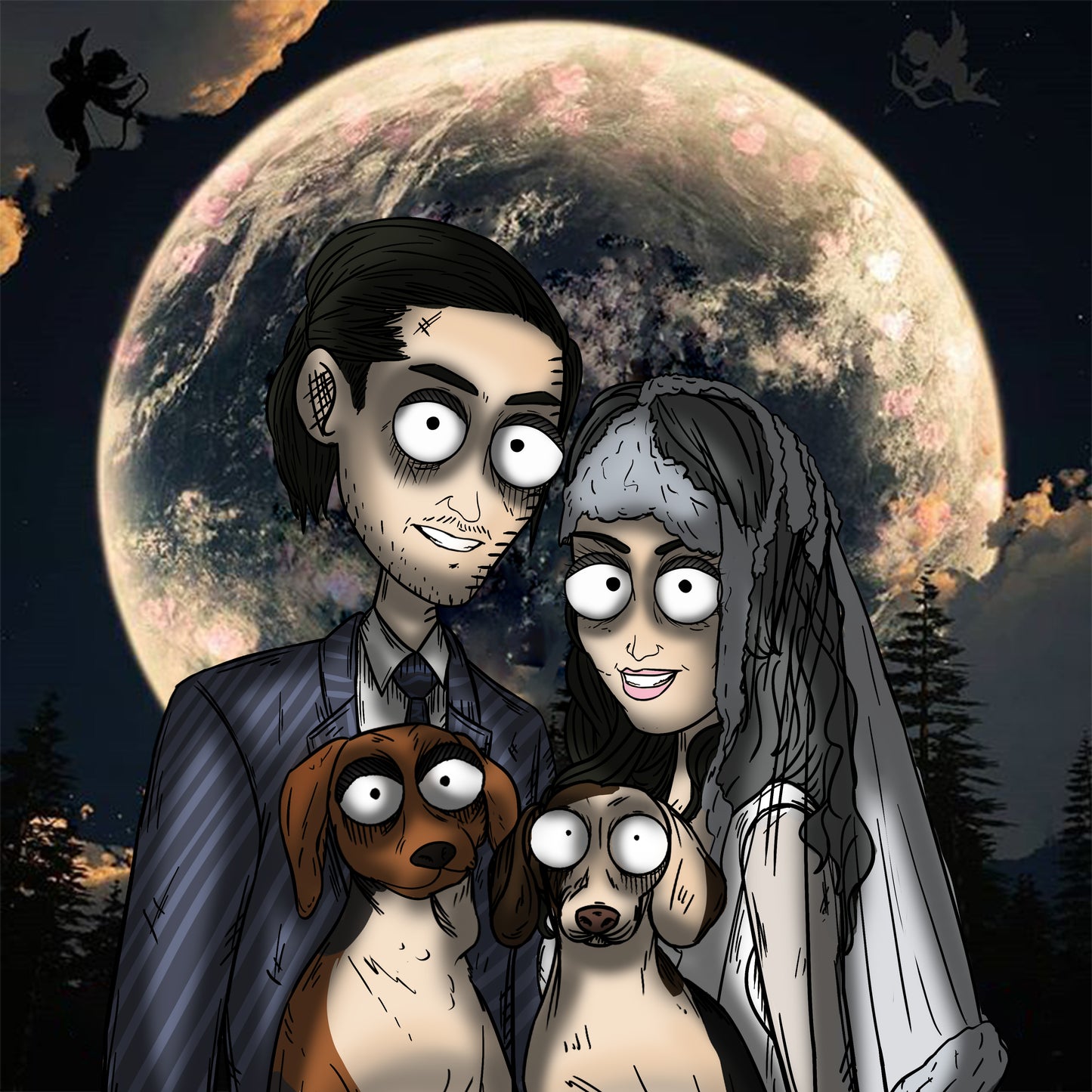HD Nightmare Digital Portrait 7 or more people