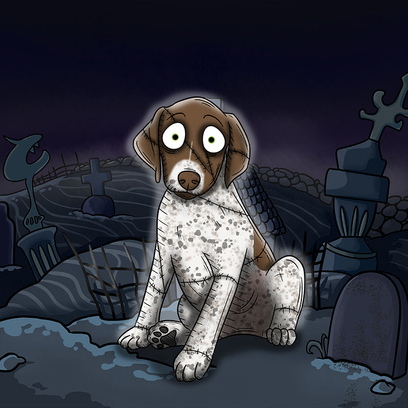 Custom spooky style pet Nightmare Portrait