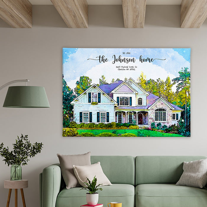 Custom house portrait