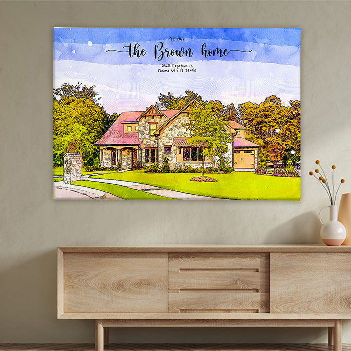 Custom house portrait