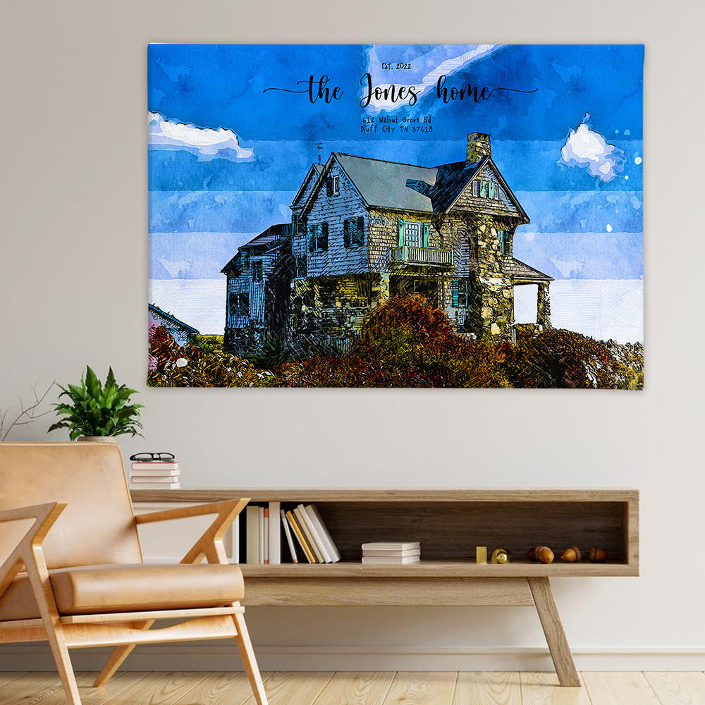 Custom house portrait