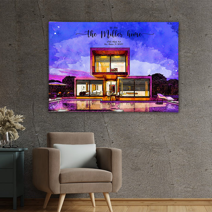 Custom house portrait