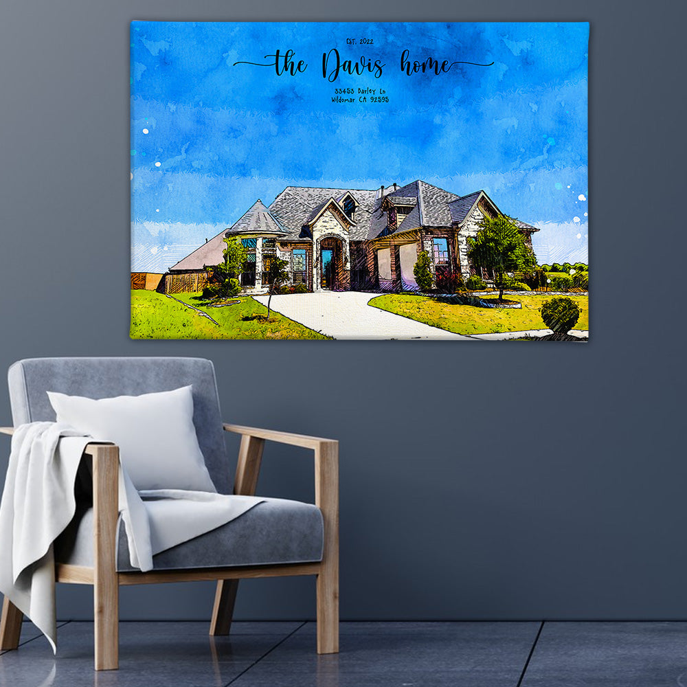 Custom house portrait