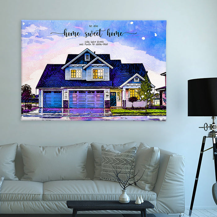 Custom house portrait