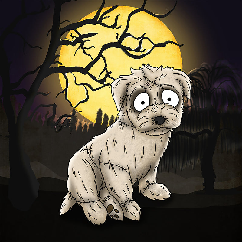 Custom spooky style pet Nightmare Portrait