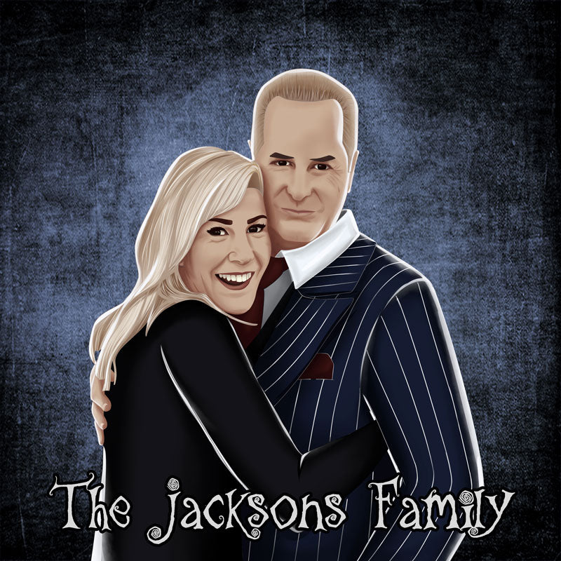 Addams Family style family Portrait | HD Digital Portrait!