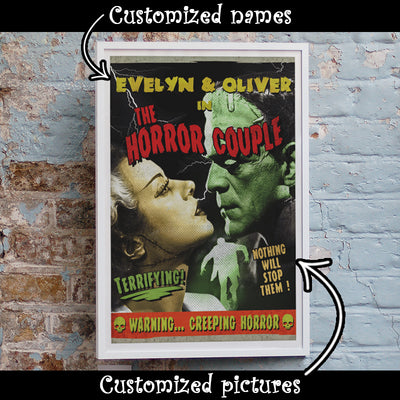 Horror movie poster for couples