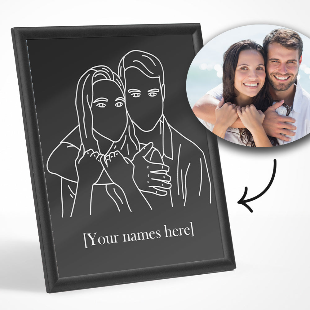 Line Art Portrait | Custom Line Art | Unframed Poster