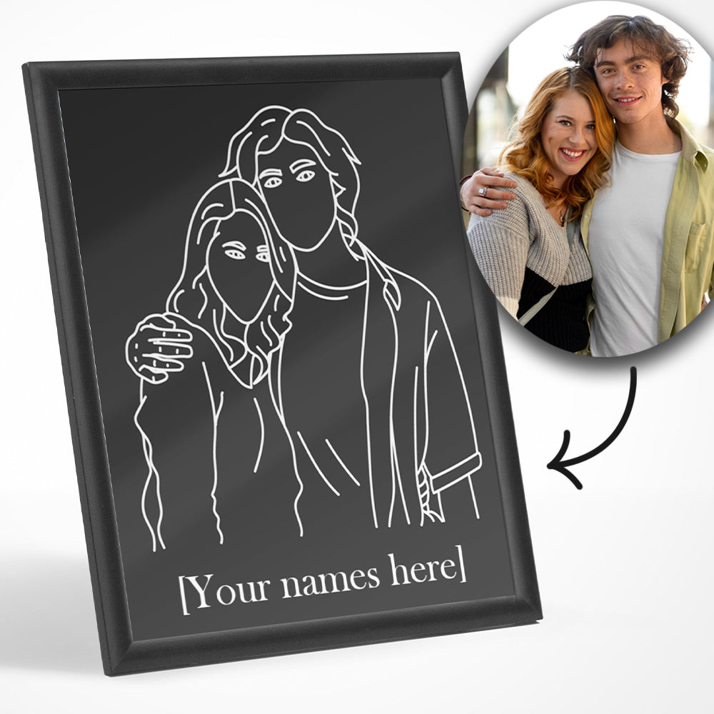Line Art Portrait | Custom Line Art | Unframed Poster
