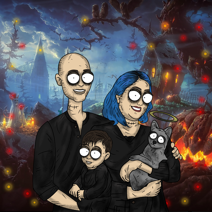 HD Nightmare Digital Portrait 7 or more people