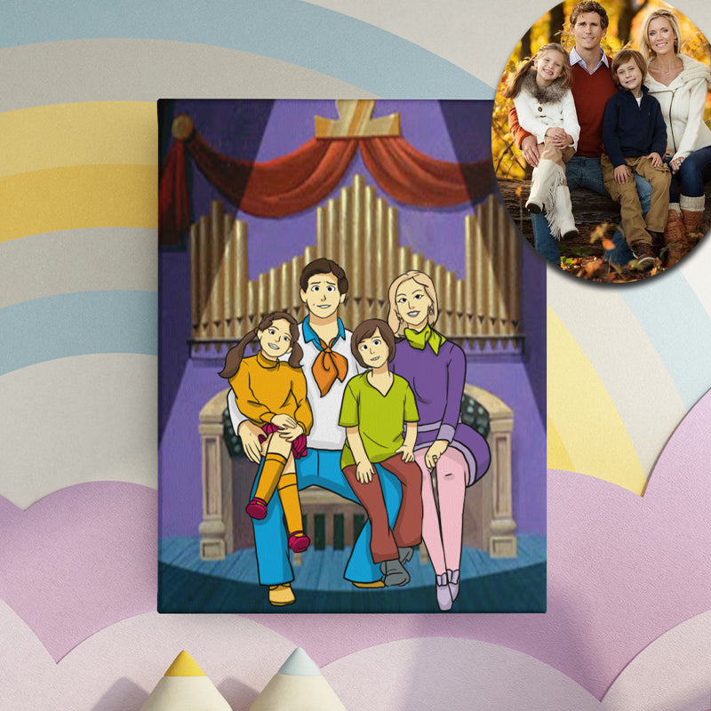 Scooby Doo style portrait