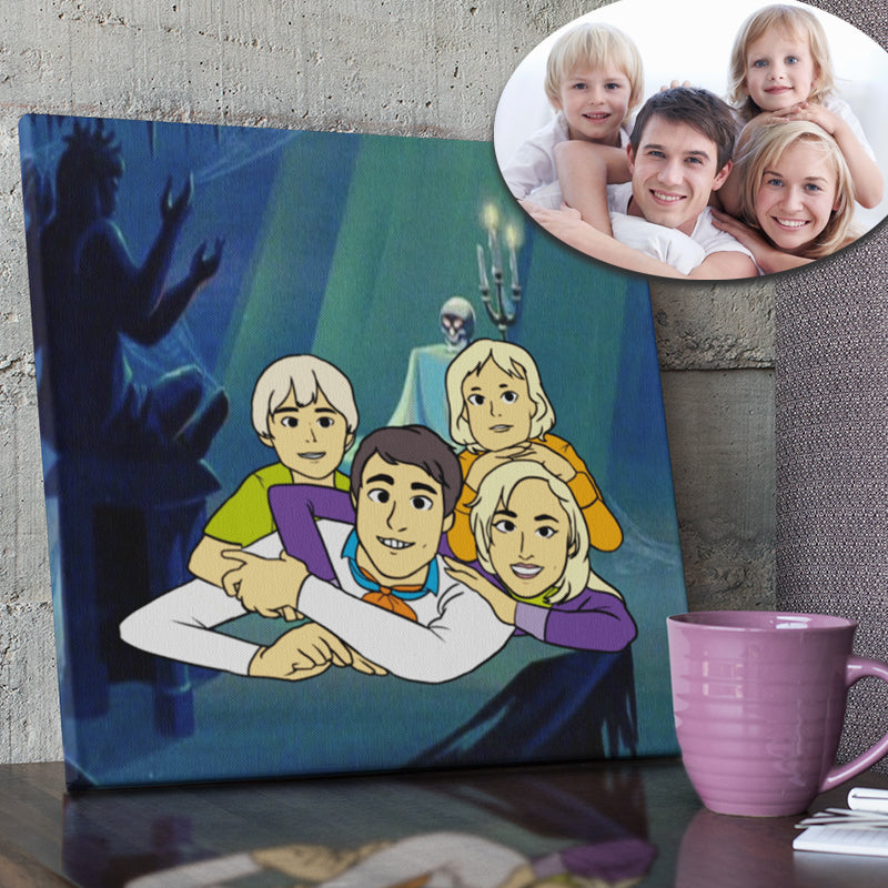 Scooby Doo style portrait