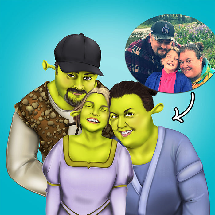 Shrek Style Nightmare Portrait