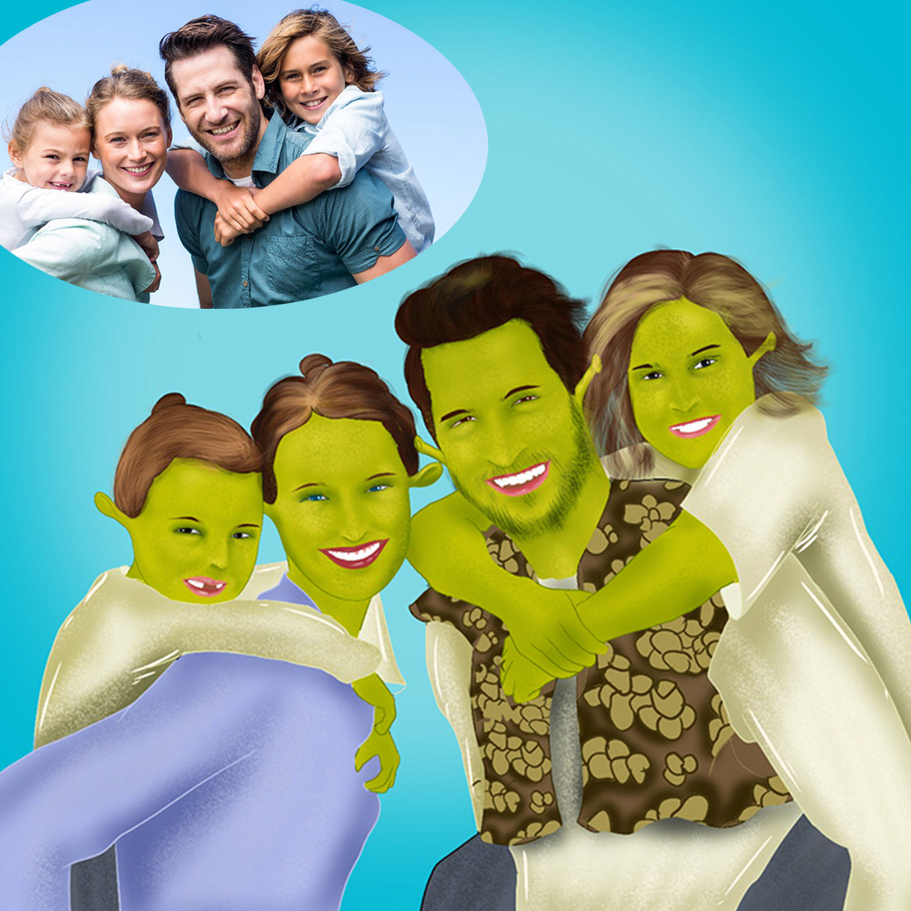 Shrek Style Nightmare Portrait