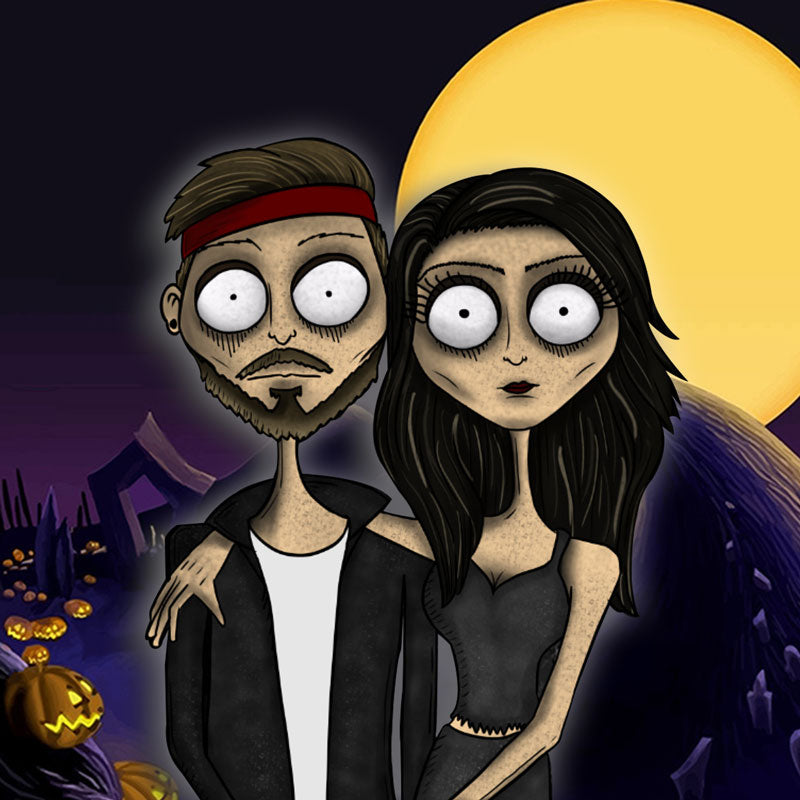 The Nightmare Portrait | Tim Burton style portrait