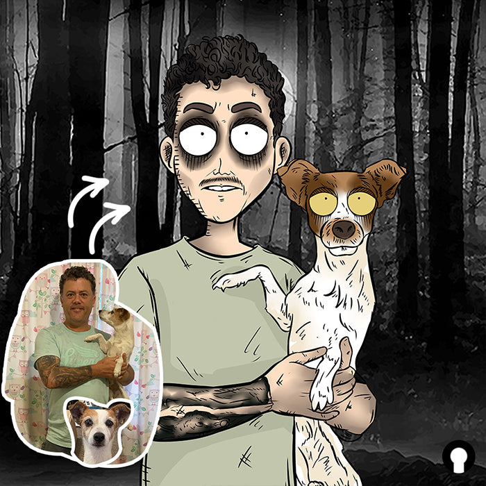 The Nightmare Portrait | Tim Burton style portrait