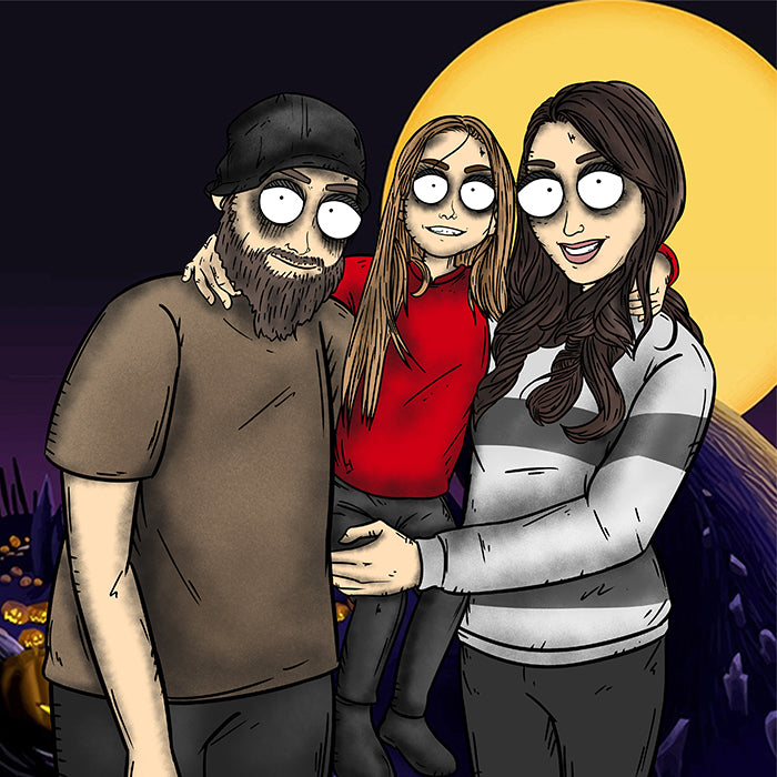 The Nightmare Portrait | Tim Burton style portrait