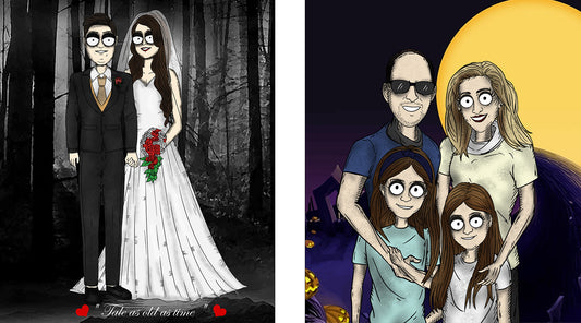 This is what the art of Tim Burton and Nightmare portraits have in common