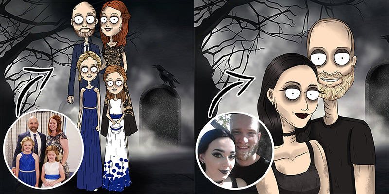 Will My Family Like A Tim Burton style Custom Portrait?