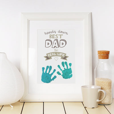 Hands Down Best Dad for Real Life - Printable Card