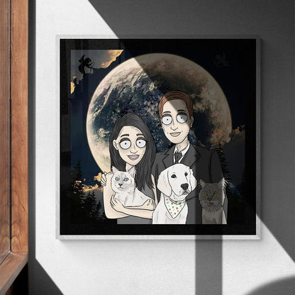 Wooden Framed High Quality Paper Poster