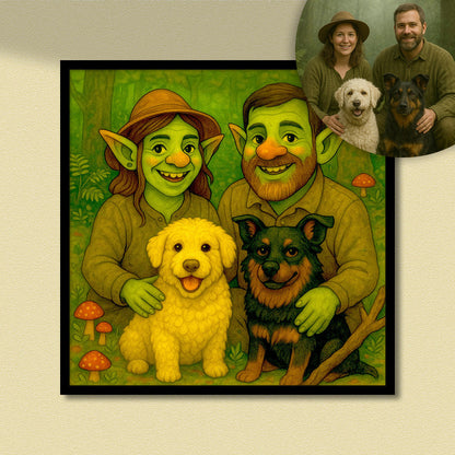 Goblincore Portraits - Fine art poster