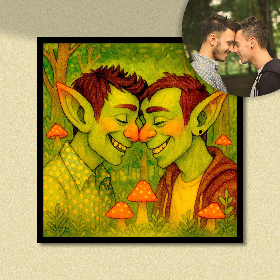 Goblincore Portraits - Fine art poster
