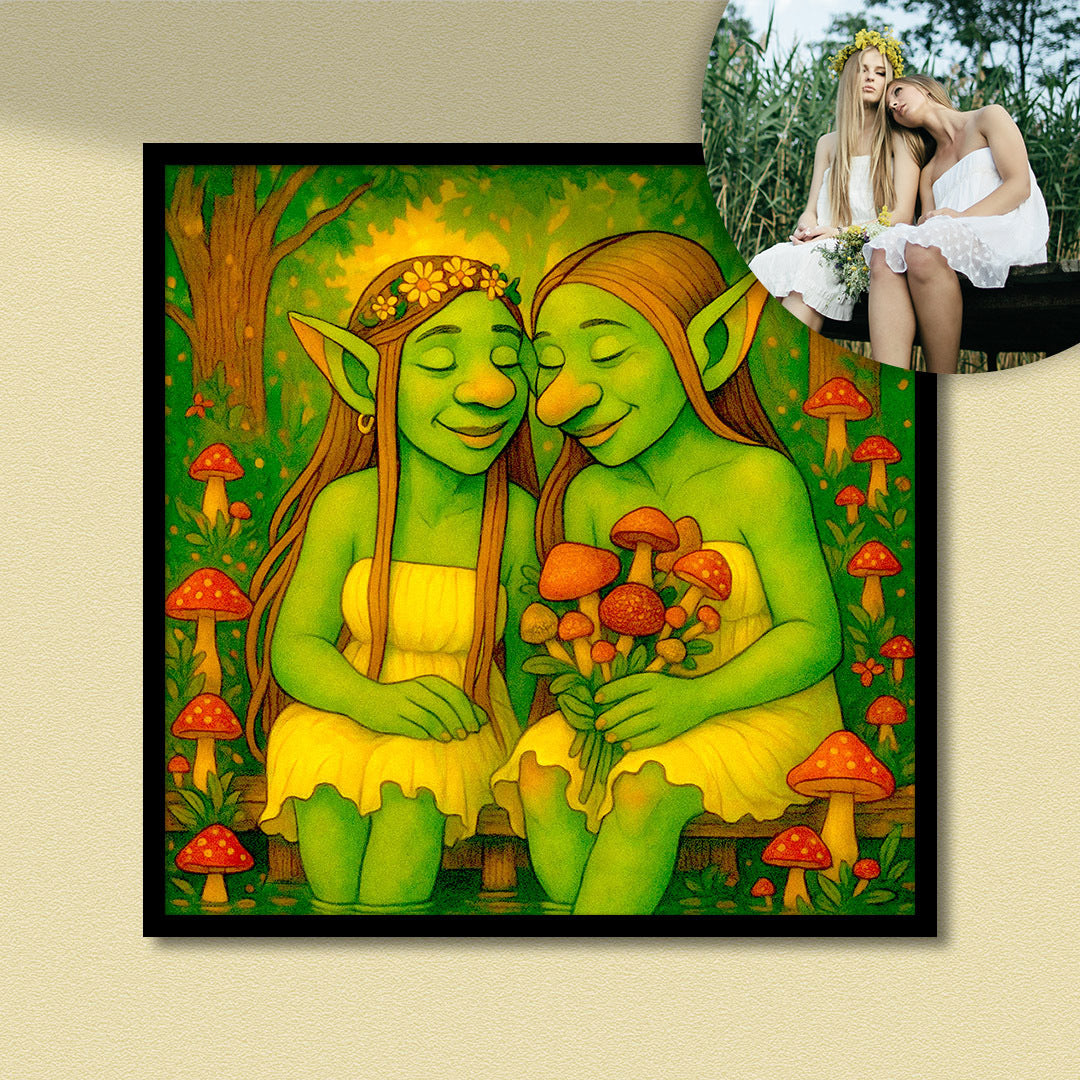 Goblincore Portraits - Fine art poster