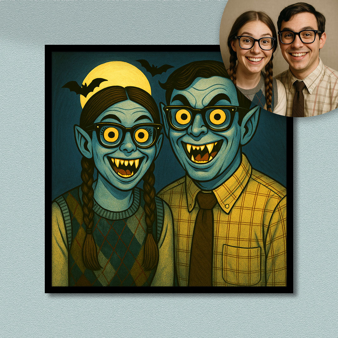 Vampire style Portraits - Fine art poster