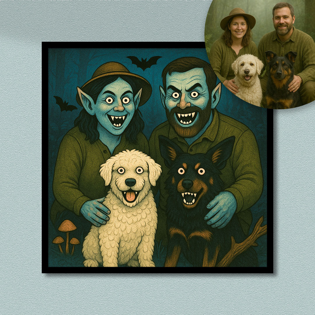 Vampire style Portraits - Fine art poster