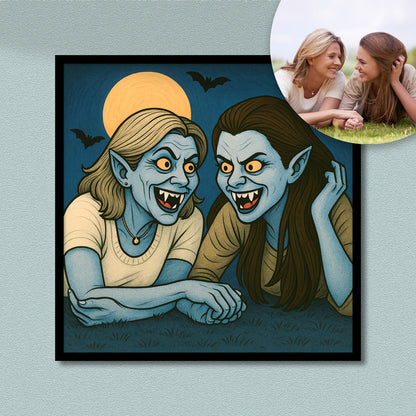 Vampire style Portraits - Fine art poster