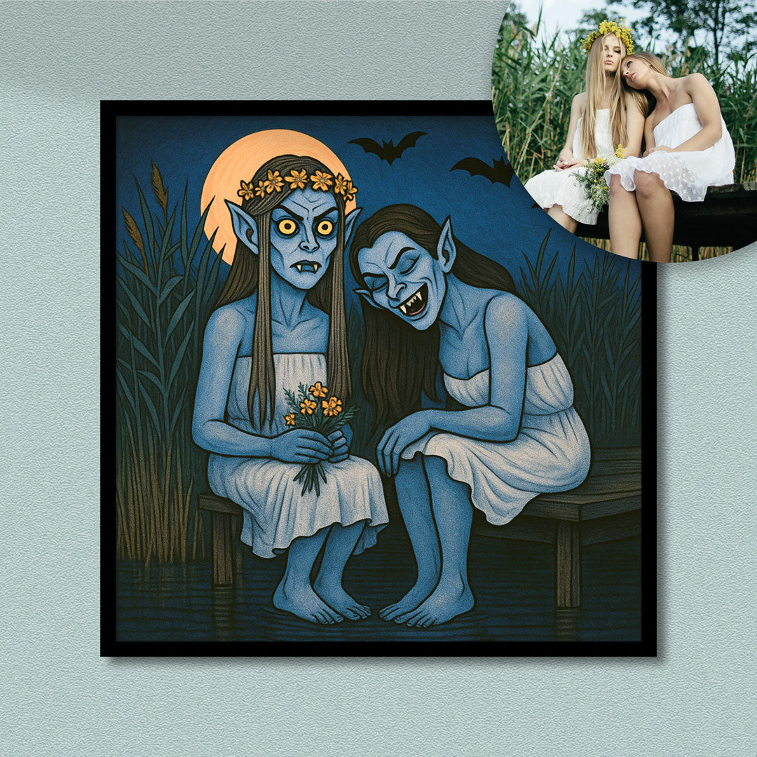 Vampire style Portraits - Fine art poster