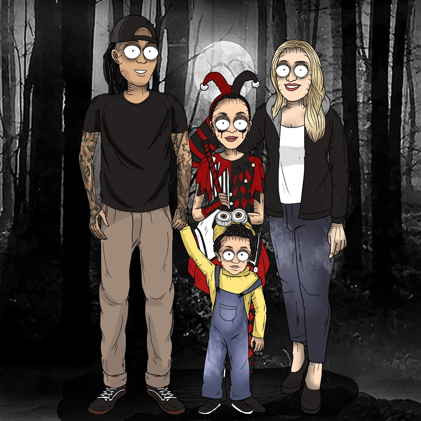 HD Nightmare Digital Portrait 7 or more people