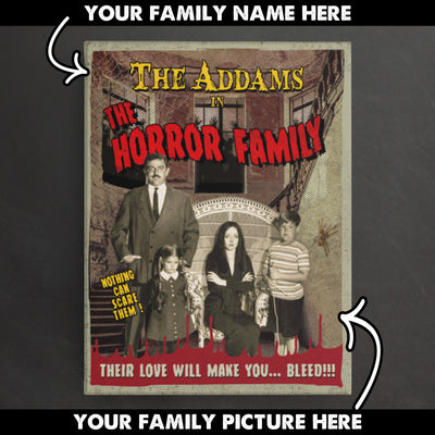Custom horror movie poster for family