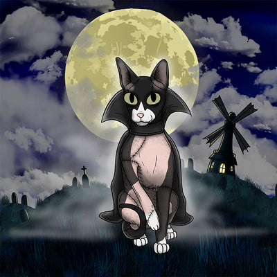 Custom spooky style pet Nightmare Portrait