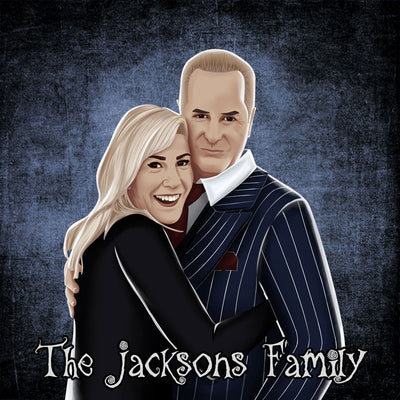 Addams Family style family Portrait | HD Digital Portrait!
